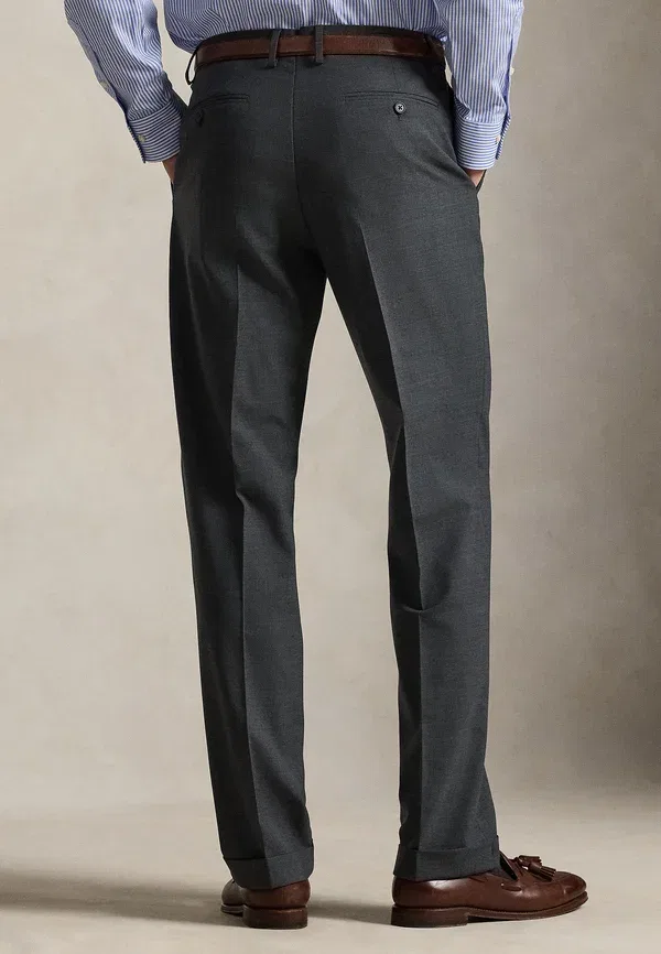 Брюки из шерстяной смеси, высокий стрейч Polo Ralph Lauren Charcoal — фото 3