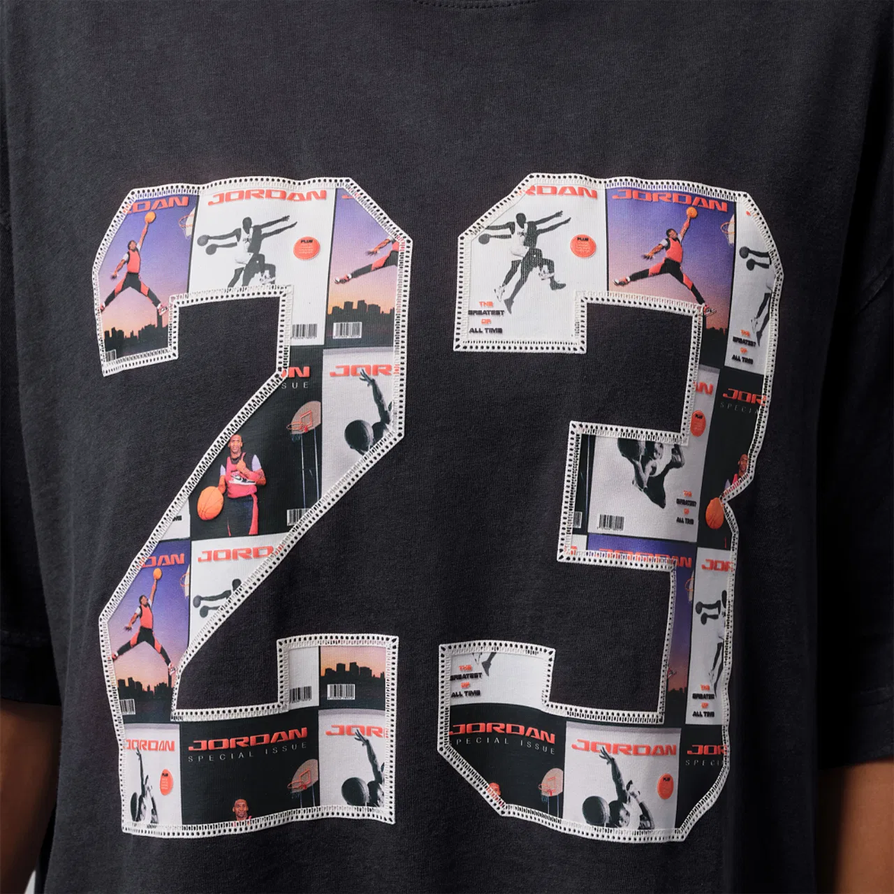 Женская футболка свободного кроя Jordan Brooklyn GF GFX Tee, Jordan, Off Noir — фото 4
