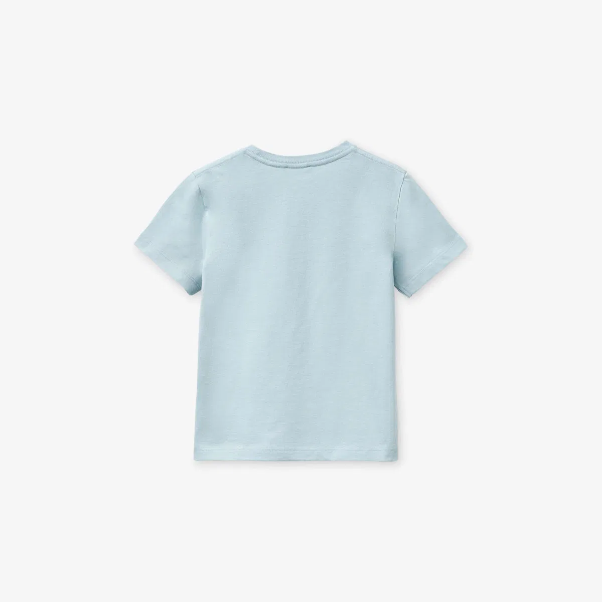 Хлопковая футболка с коротким рукавом и графическим принтом, размер 1-6 лет Benetton, синий — фото 3
