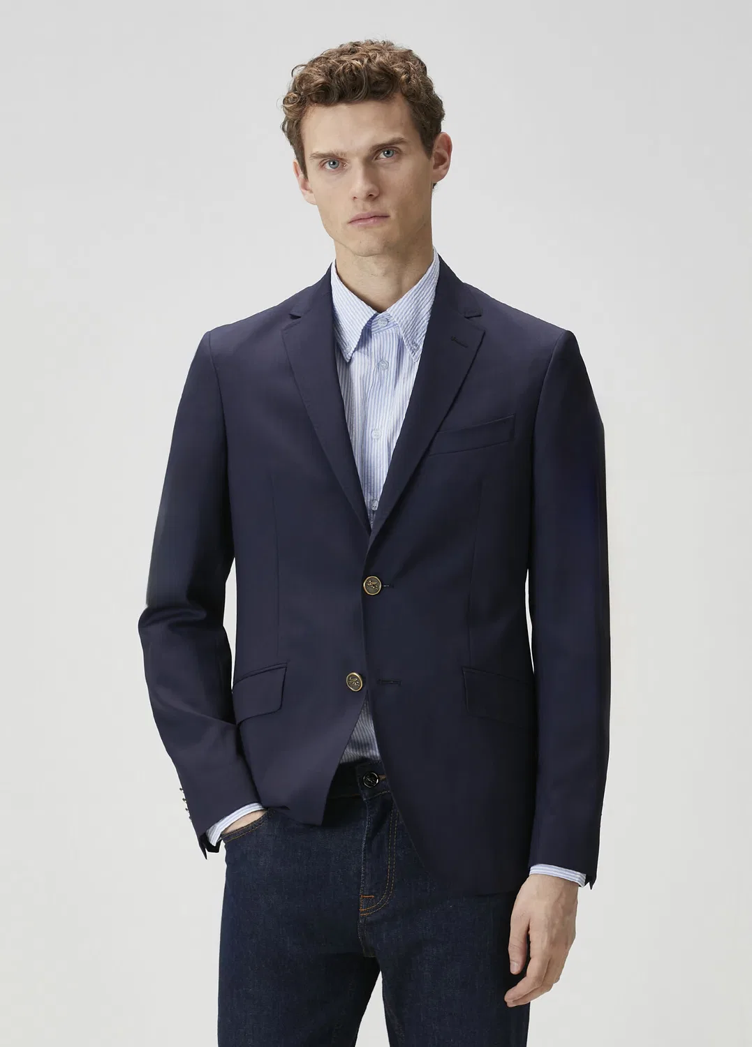 Классическое пальто Etro с капюшоном, navy
