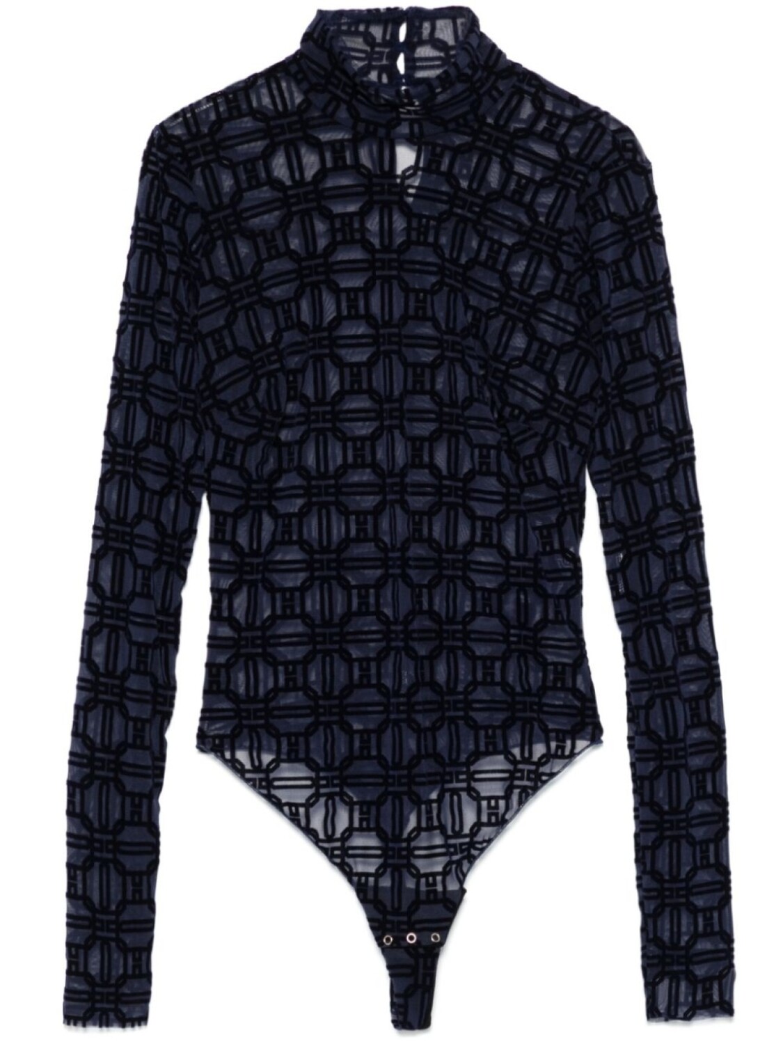 

Elisabetta Franchi боди из тюля, синий