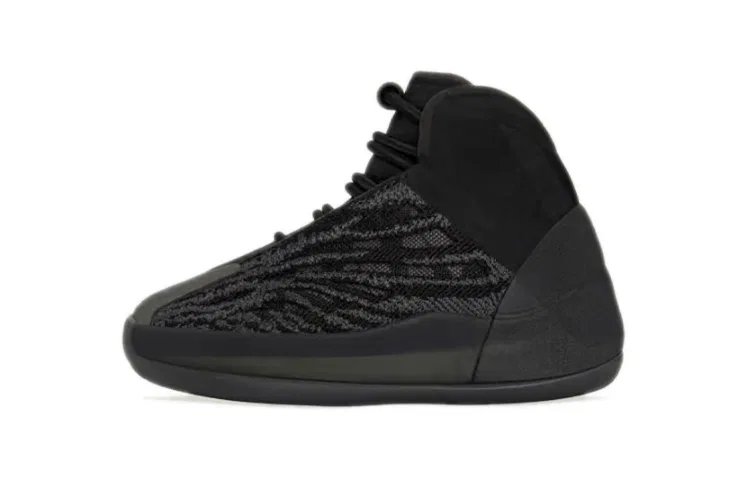 Детские кроссовки для мальчиков с принтом Yeezy QNTM Onyx Adidas Originals, Black Grey