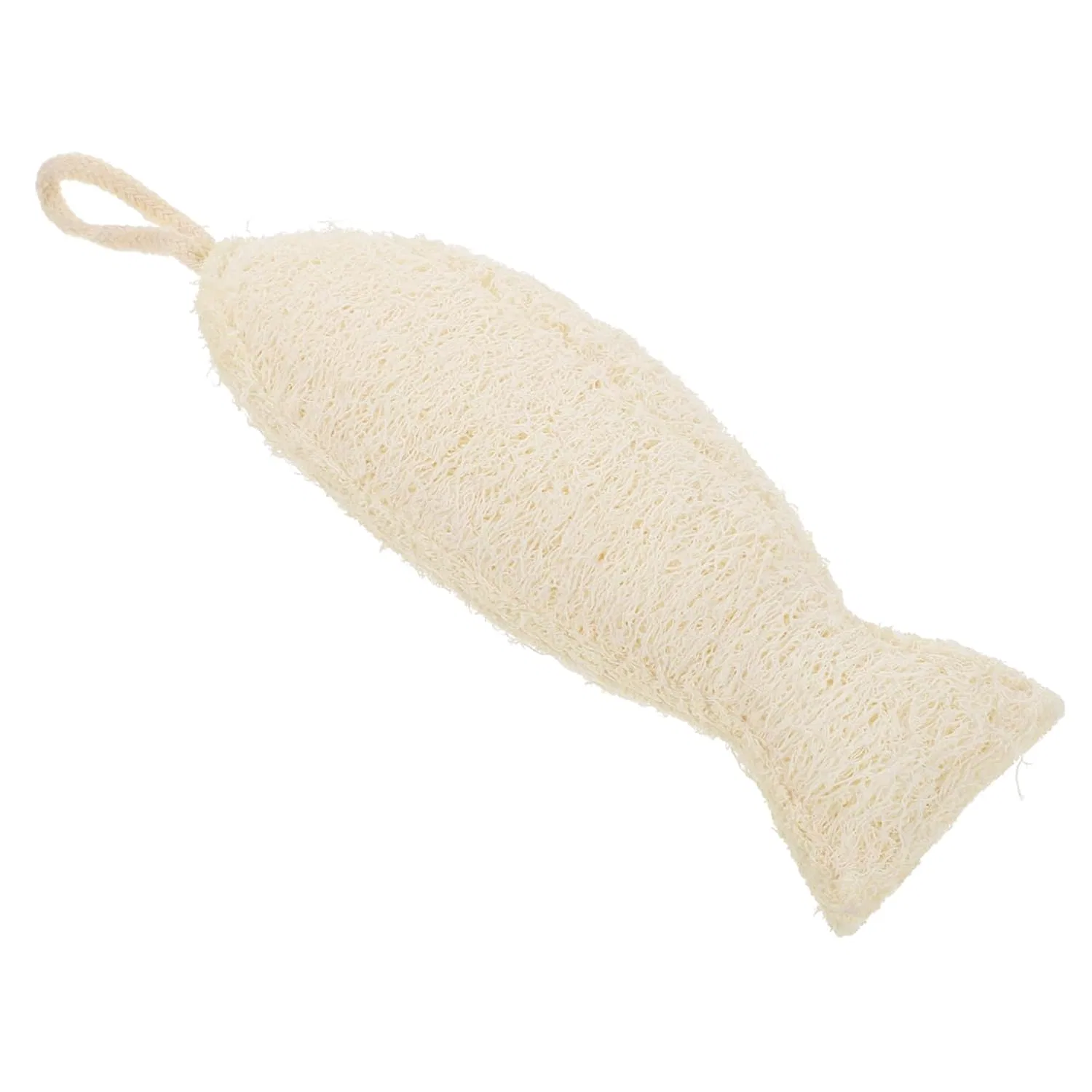 Мочалка для душа детская двусторонняя HAPINARY, 18.5x7x3 см, Beige