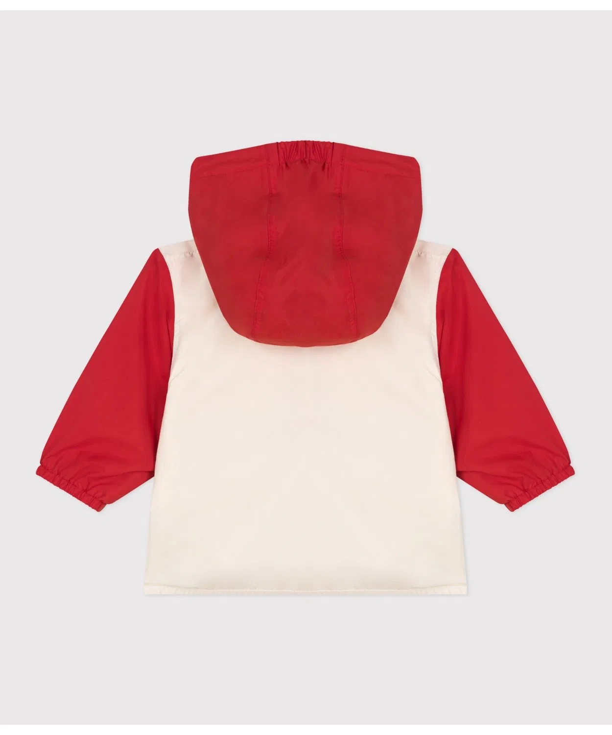 Детская ветровка с капюшоном, без принта, модель Mountain Parka PETIT BATEAU, Red — фото 3