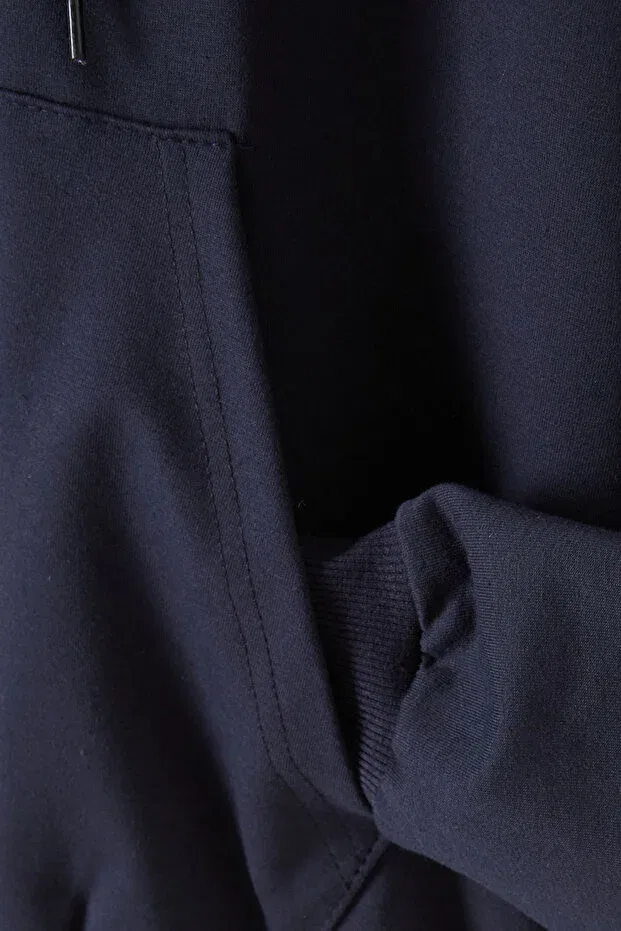 Детский кардиган для мальчиков с капюшоном Cansın Mini, Navy Blue — фото 4