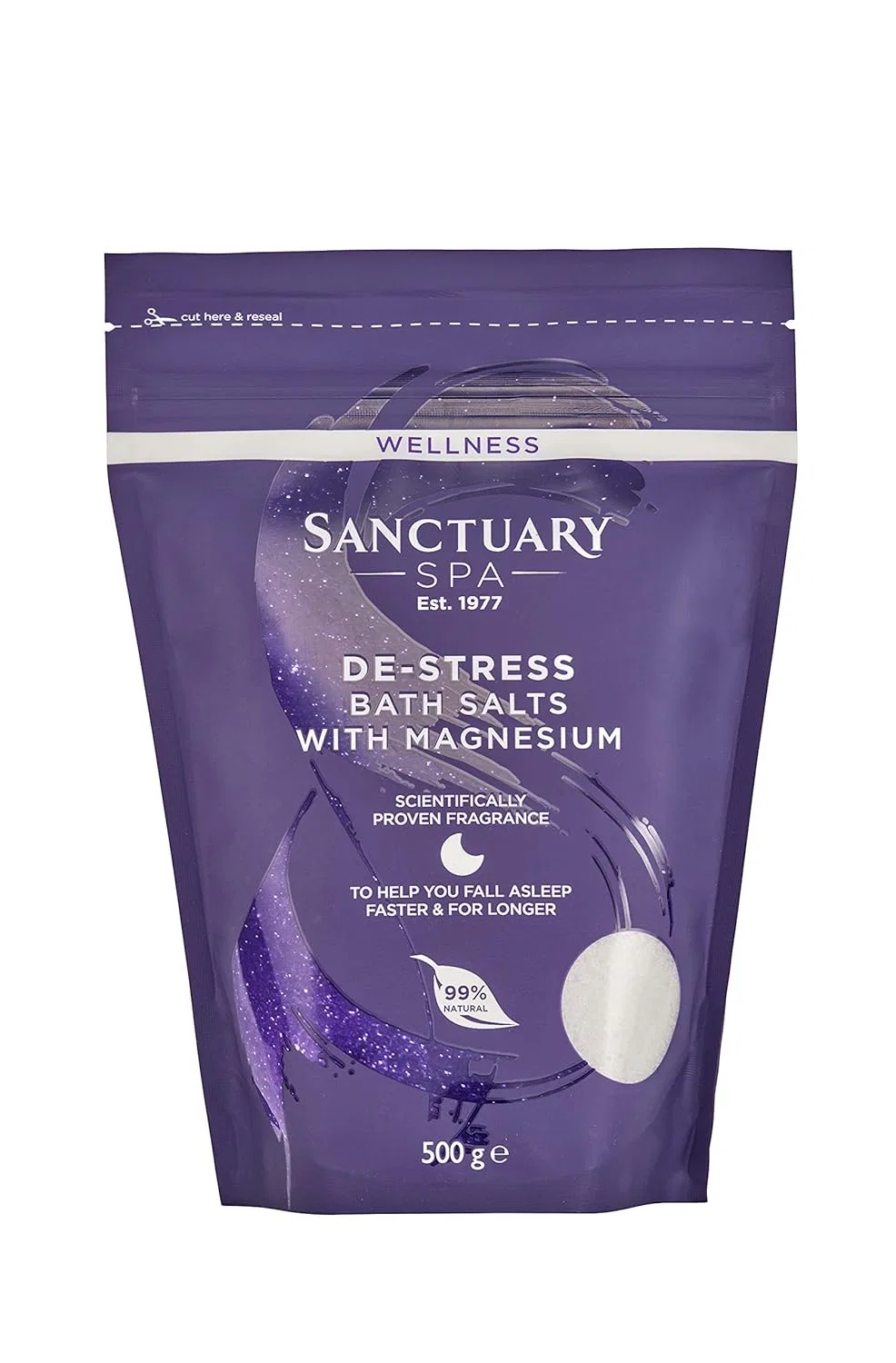 Соль для ванны Wellness De-Stress, SANCTUARY, 500 г, Salt