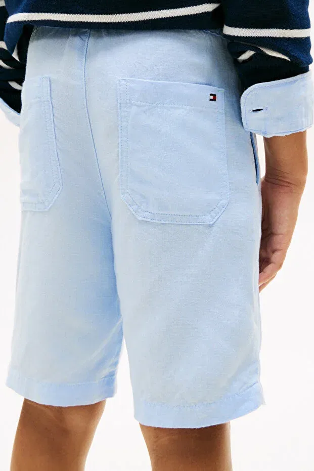 Детские шорты для мальчиков льняные Tommy Hilfiger, Blue — фото 3