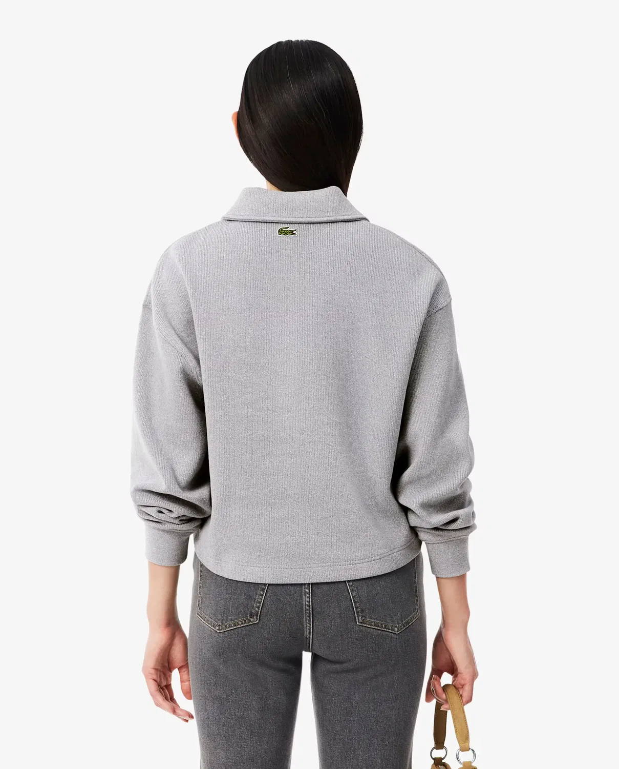 Свитшот женский Lacoste Gris Oscuro — фото 2