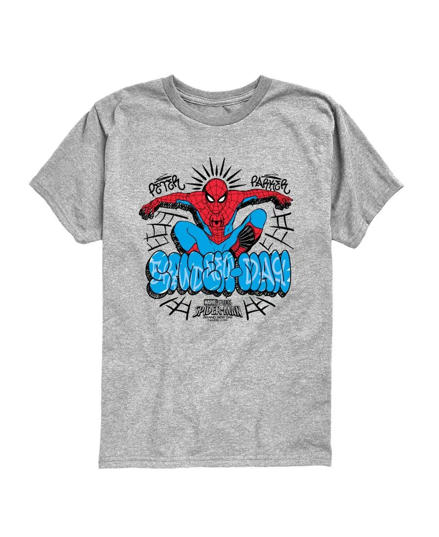 Футболка с принтом Spider-Man Brand New Day Peter Parker Marvel, Athletic Heather
