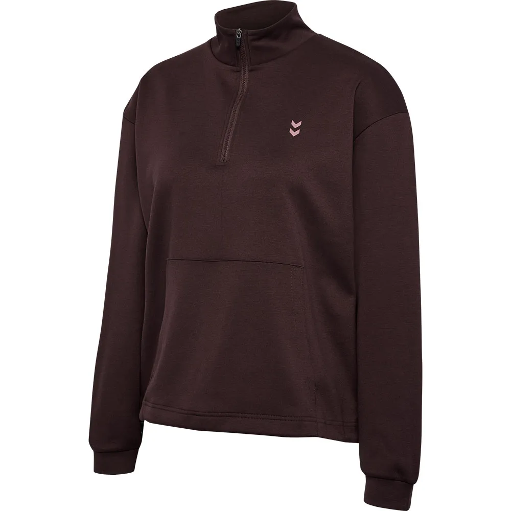 

Толстовка Hummel Yoga Soft half zip, коричневый