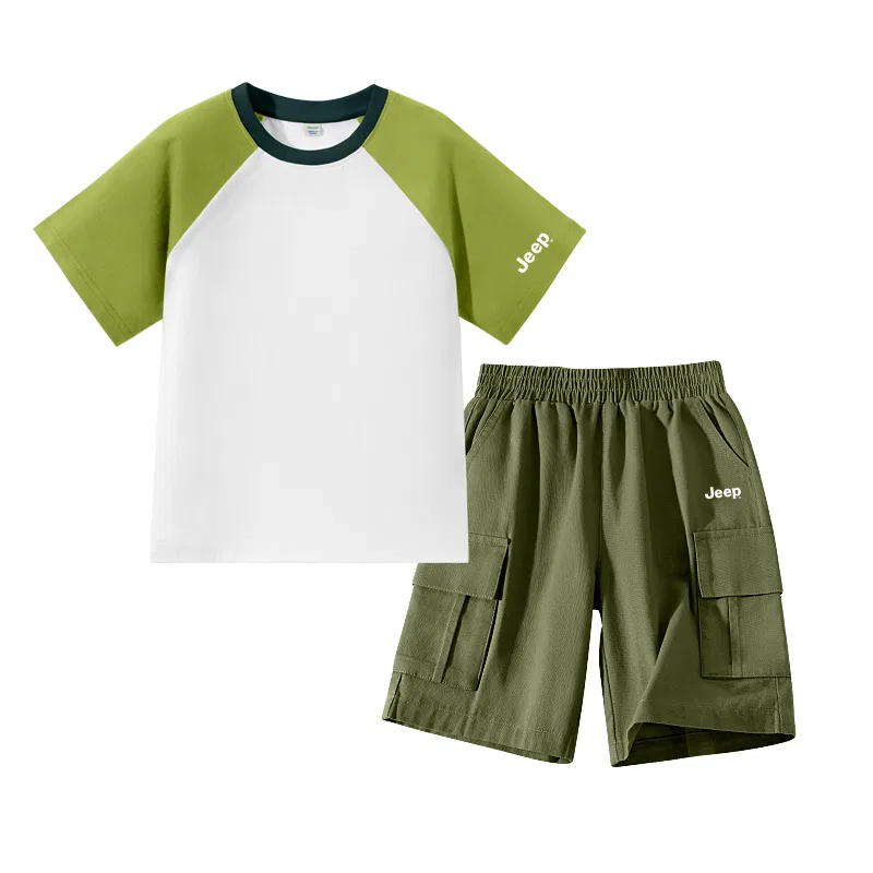 Детский спортивный комплект с длинным рукавом, Jeep, Olive Green