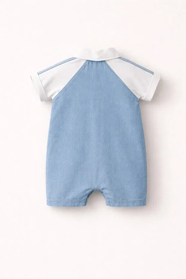 Детский комбинезон для мальчиков джинсовый с принтом Tifina Kids, Jeans — фото 3
