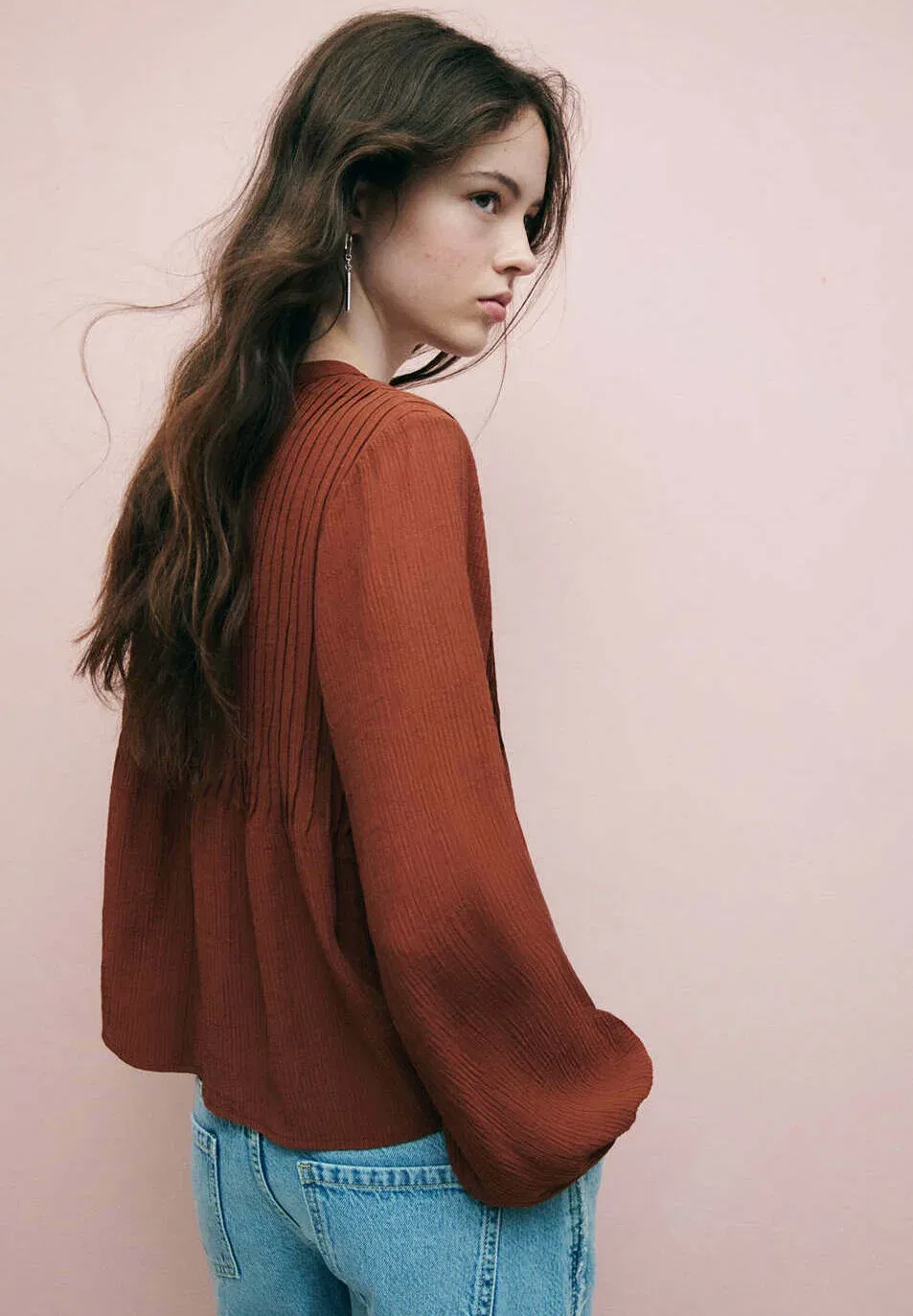 Подростковая - блузка Mango Kids, Brown