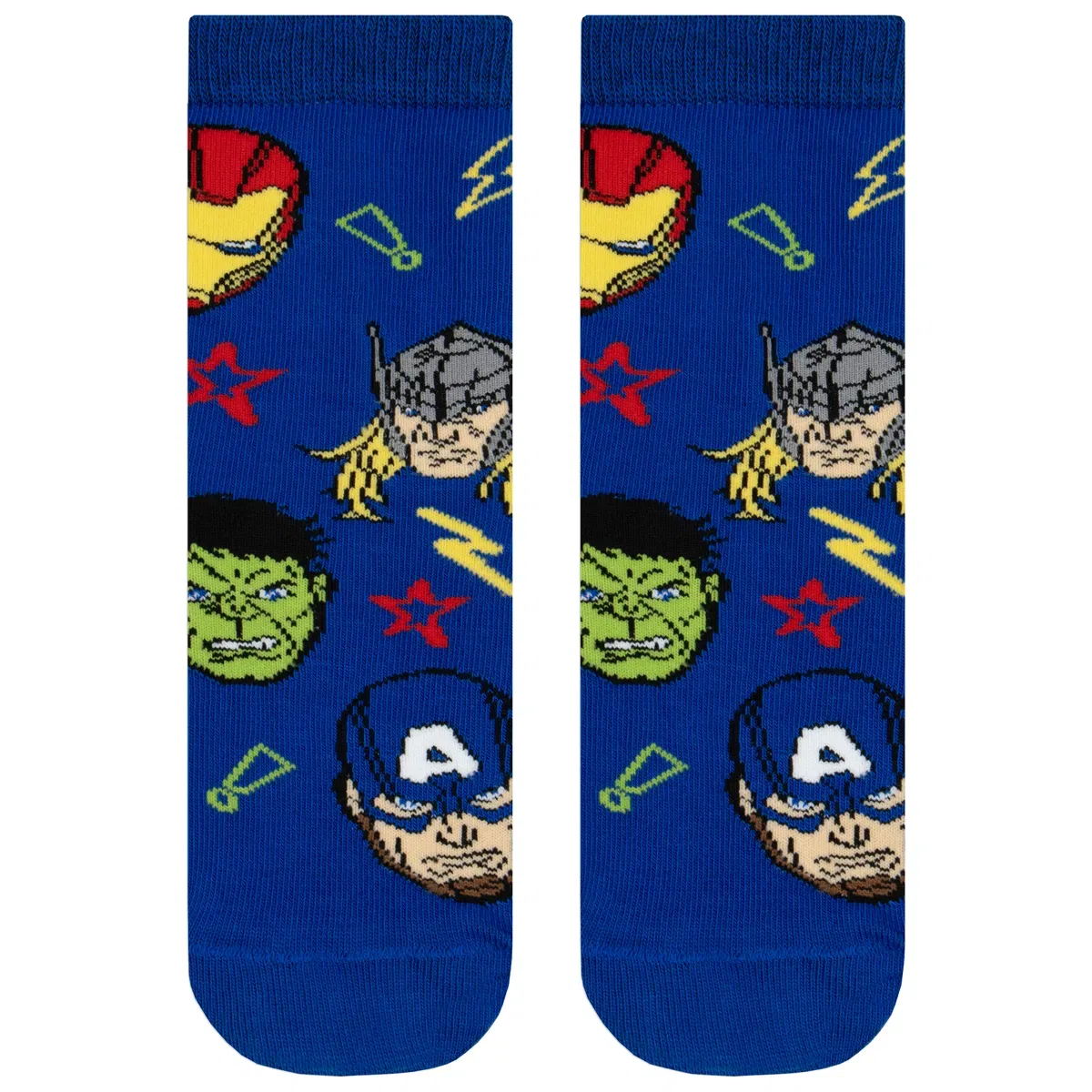 Детские носки с принтом Avengers 3 pack, Marvel, Multi — фото 4