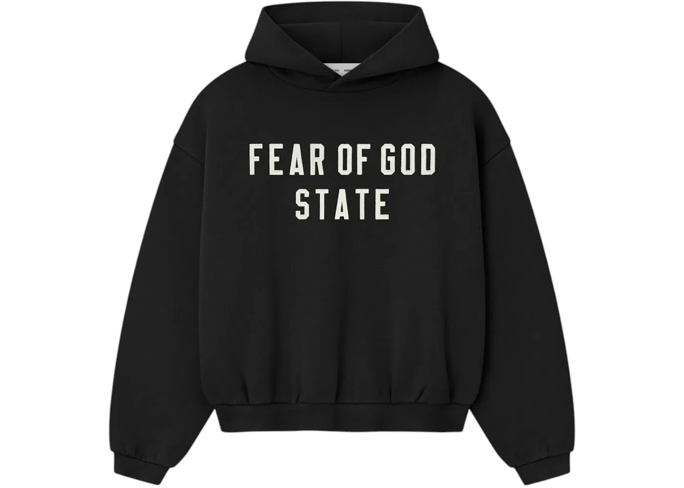 Детская худи с длинным рукавом Hoodie Fear of God, Jet Black