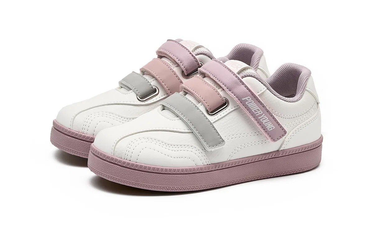Детские кроссовки для скейтбординга с принтом HLA, White Purple — фото 3