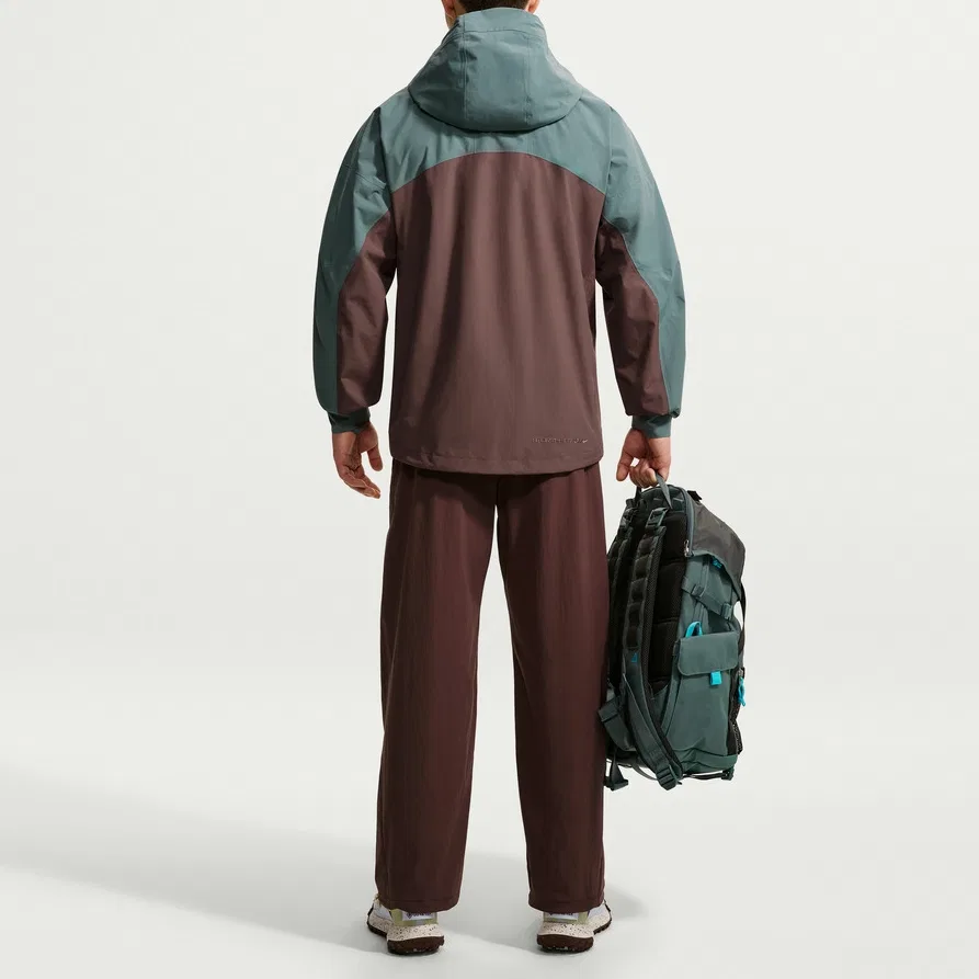 Мужская куртка с капюшоном Nike ACG Green/Brown — фото 3