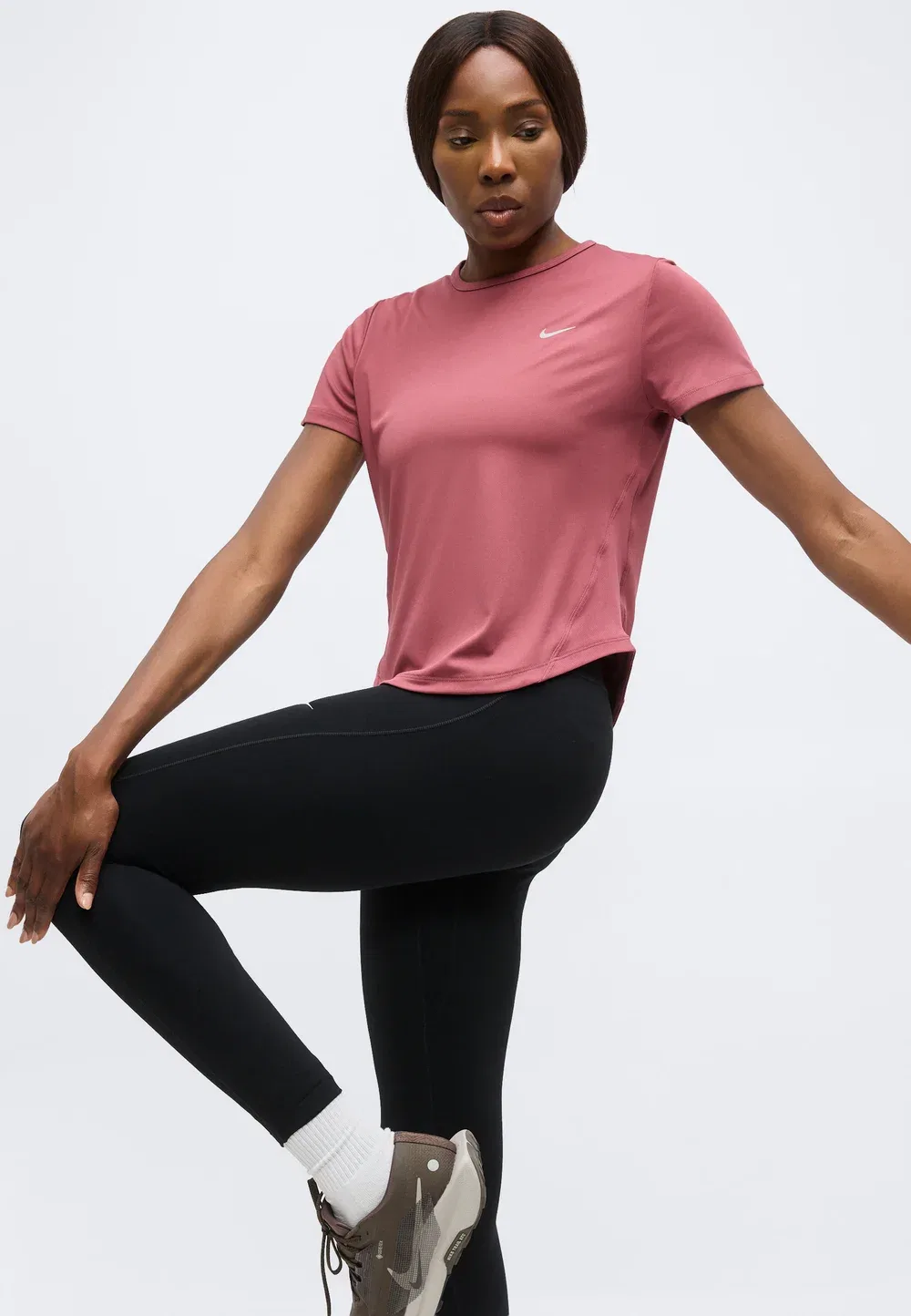 Tempo - спортивная футболка Nike Performance, Pink Smoke — фото 4