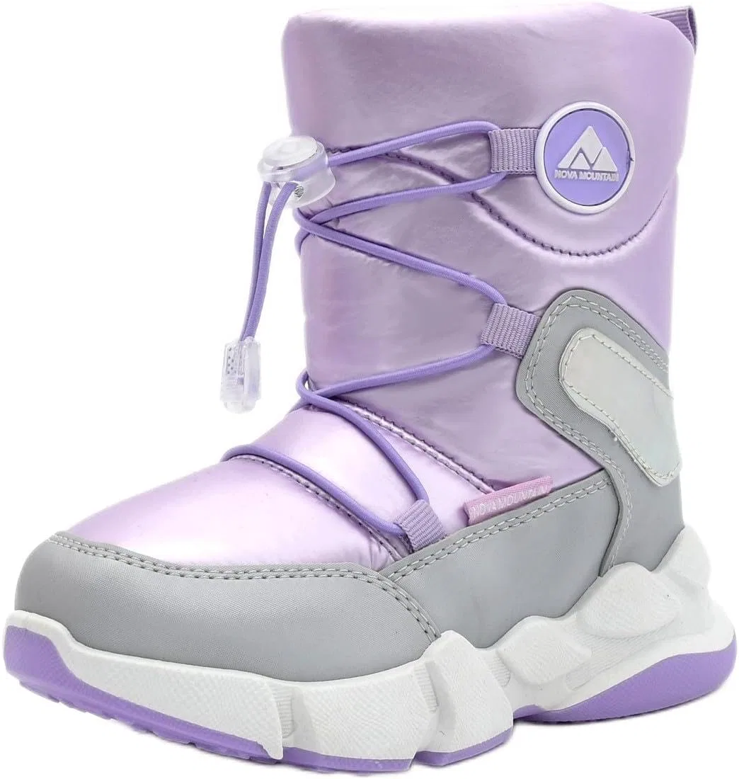 Детские зимние снежные ботинки Nova Mountain для мальчиков и девочек Nova Footwear, Lightpurple