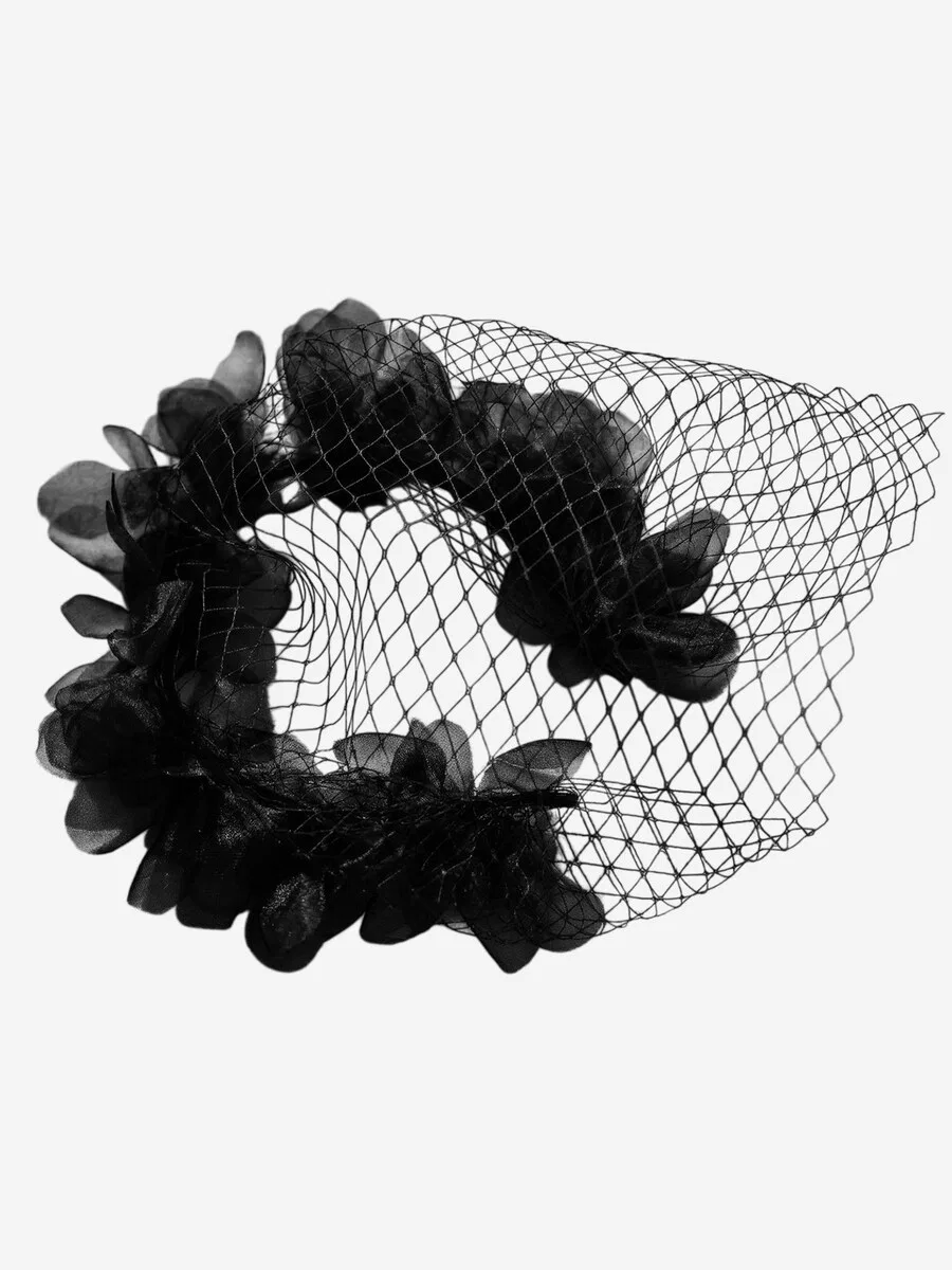 Украшения для волос Magicshe 'Fascinator Haarreif mit Gesichtsschleier' черного цвета