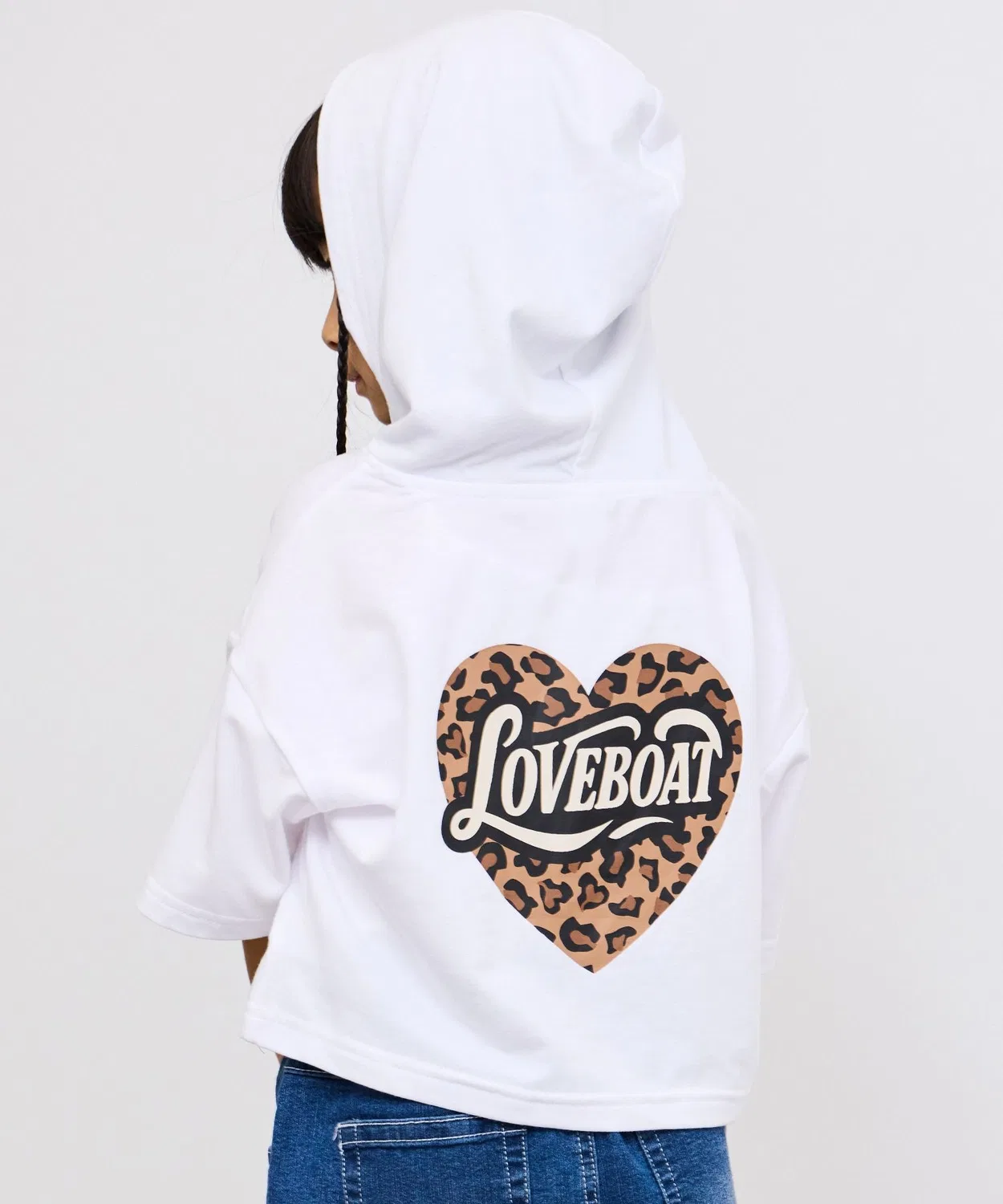 Детский худи с принтом LOVE BOAT Mac-House, Off White