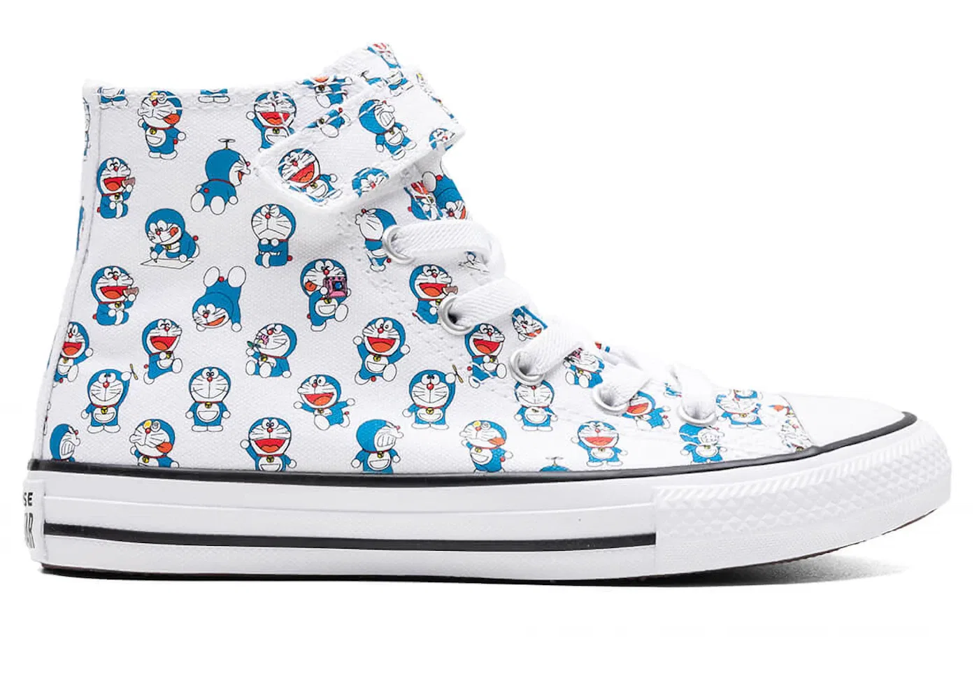 Детские кеды с принтом Converse Chuck Taylor All Star EasyOn Hi Doraemon Converse, Vintage White/Hawaiian Gold/Flamingo