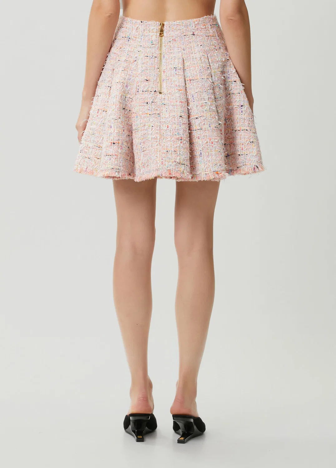 Юбка мини Tweed Balmain, Pink — фото 4