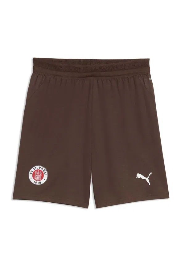 Шорты футбольные Fc St. Pauli 26/27, Puma, Espresso Brown-white, белый/коричневый — фото 4