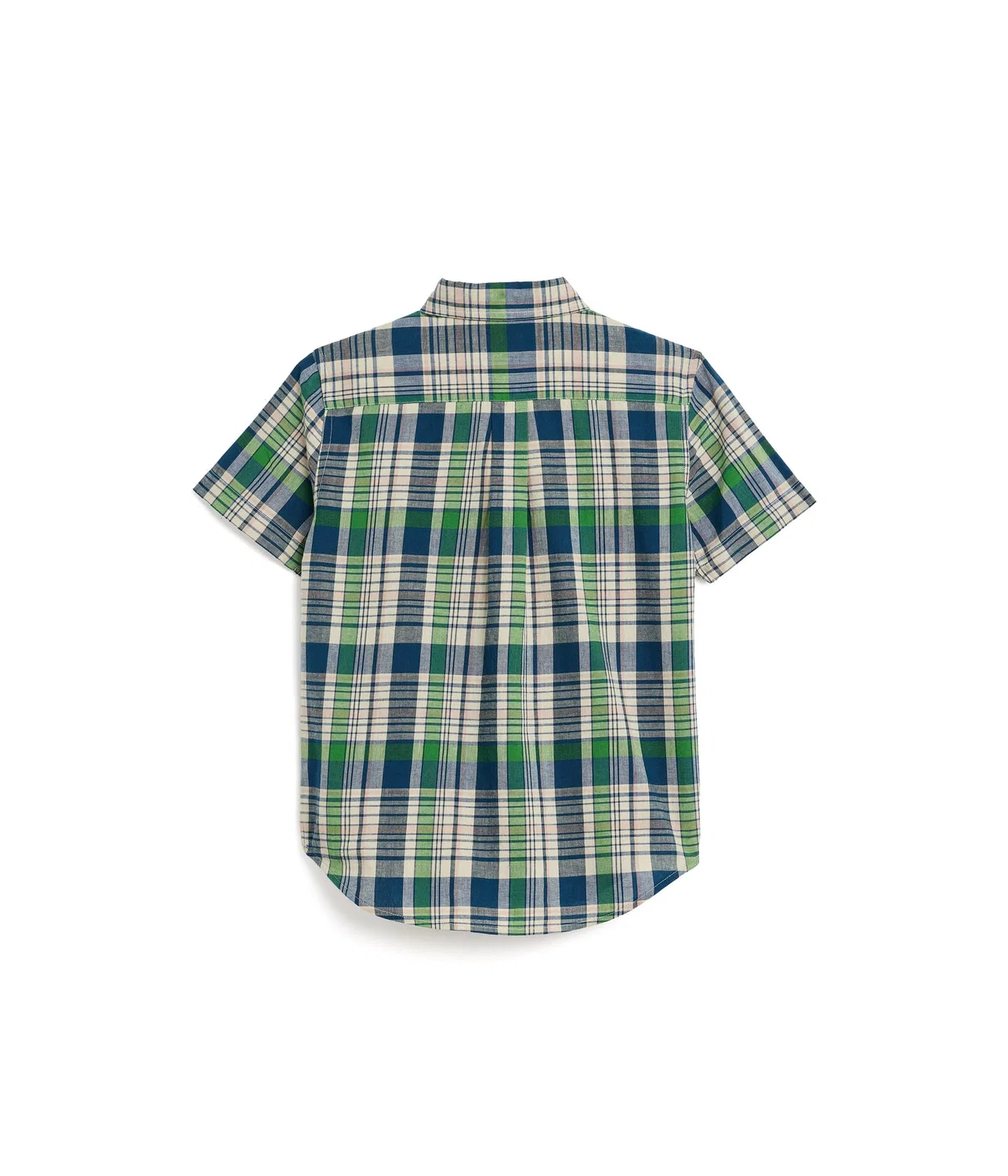 Хлопковая рубашка в клетку (для малышей/детей младшего возраста) Polo Ralph Lauren Kids, White Navy Multi — фото 2