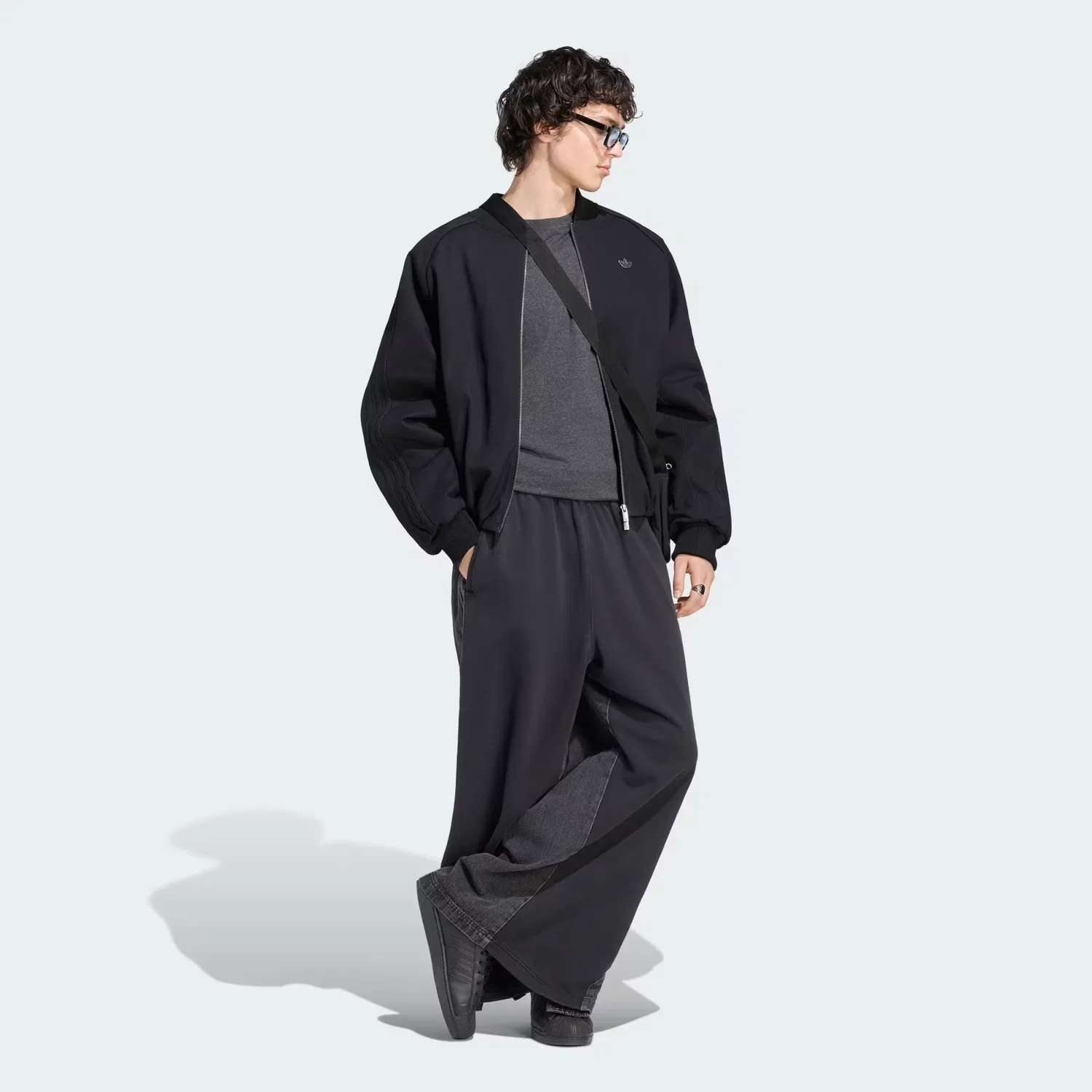 Мужские брюки свободного кроя Adibreak Adidas Originals, черный — фото 4