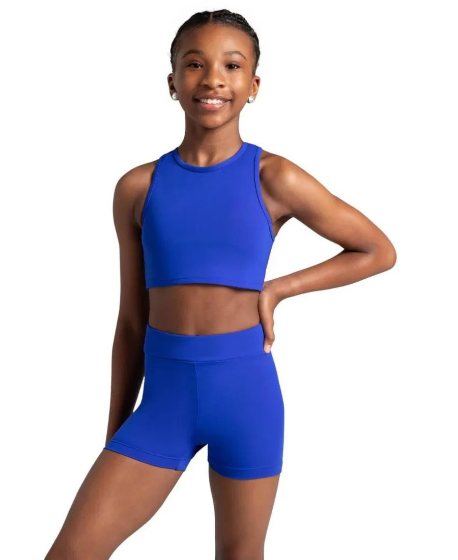 Топ с ракушкой и металлическим принтом Future Star Cosmic Capezio, Royal Blue