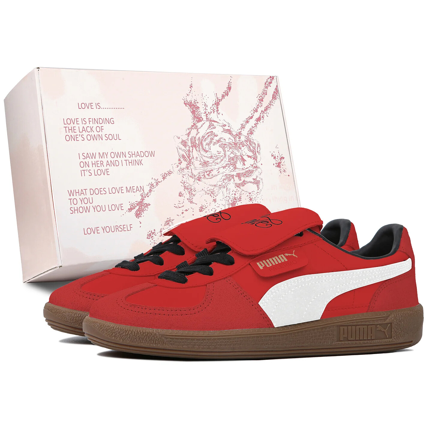 

Кроссовки Puma Palermo Unisex, красный/белый/коричневый