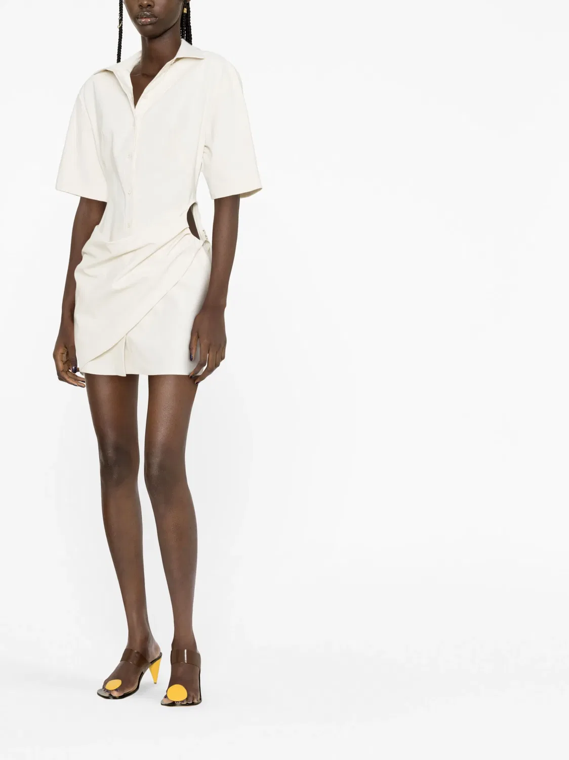 Jacquemus Платье-рубашка Camisa Нейтральные — фото 2