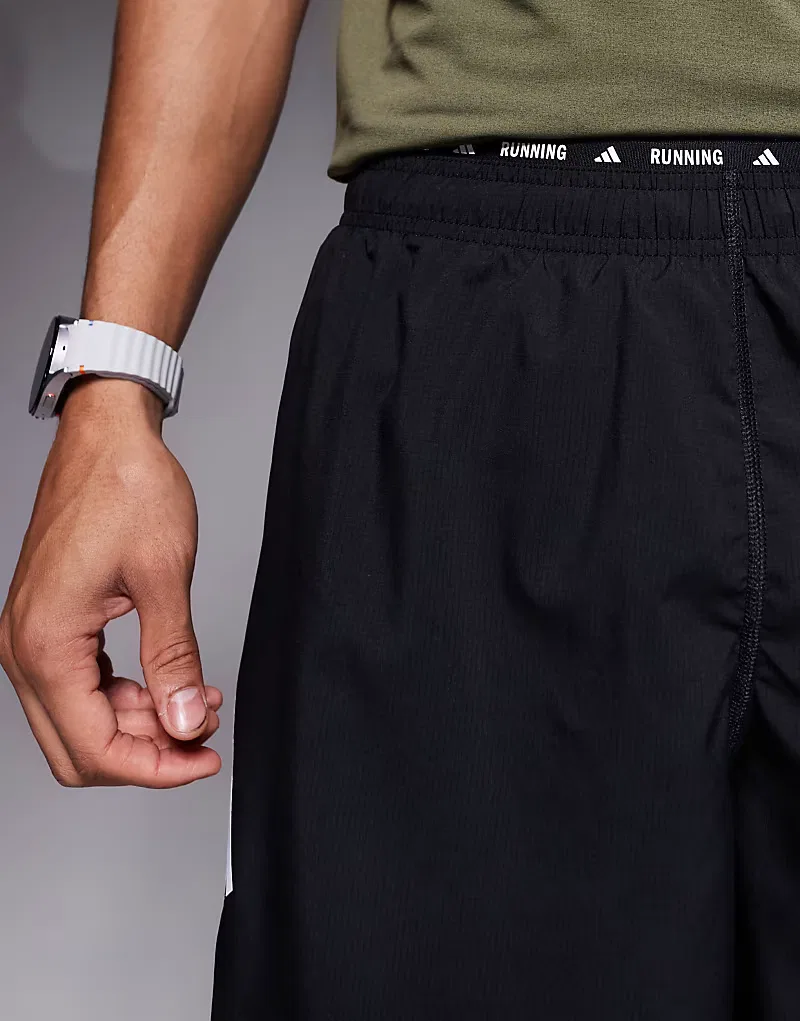 Беговые шорты Adidas adi365 с тремя полосками, черный — фото 3