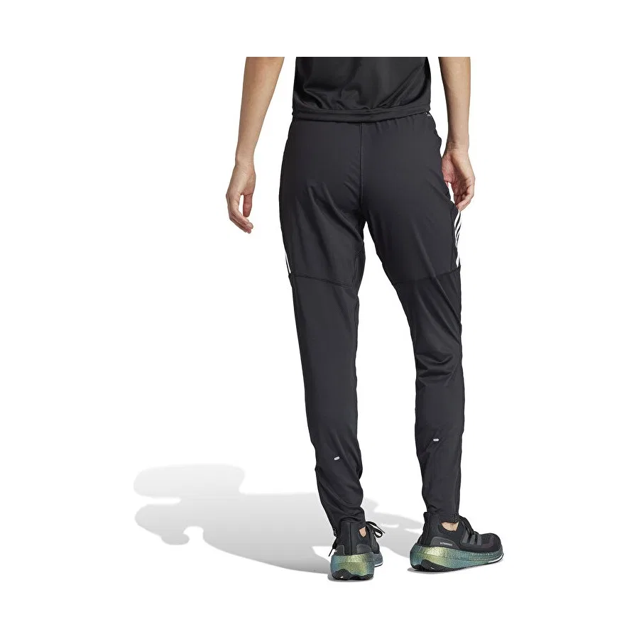 Женские спортивные штаны с принтом Own the Run 3 Stripes adidas, Черный — фото 2