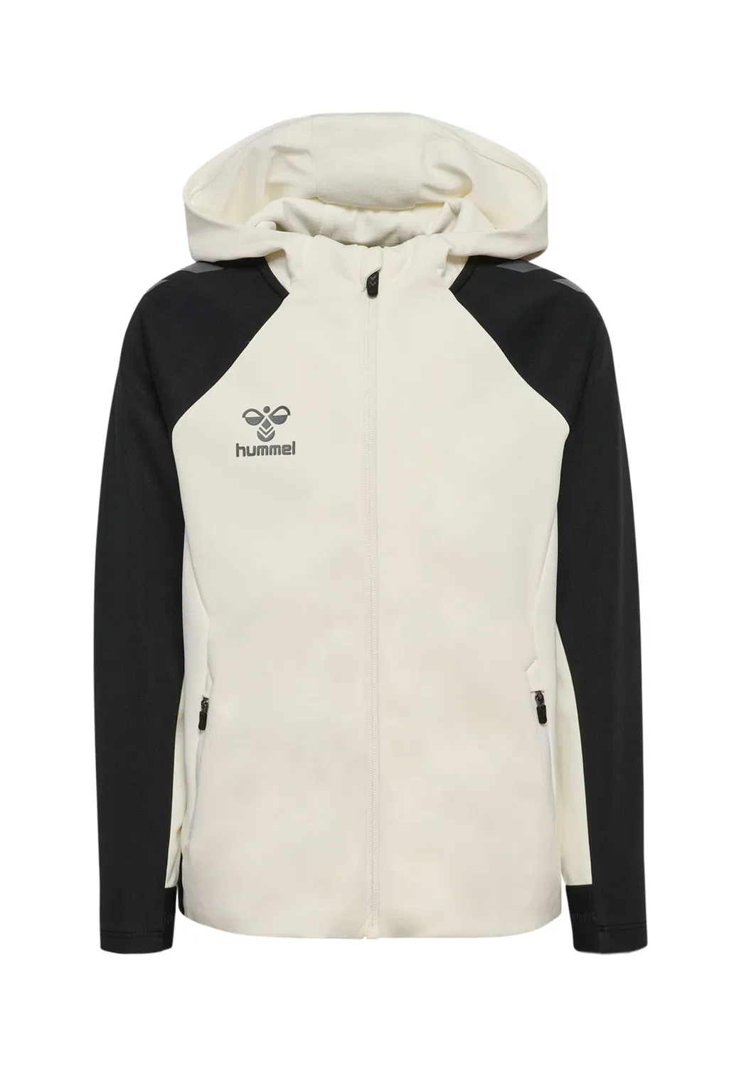 Детская толстовка на молнии Hmlcima 2.0 унисекс - свитшот на молнии Hummel, Marshmallow Black