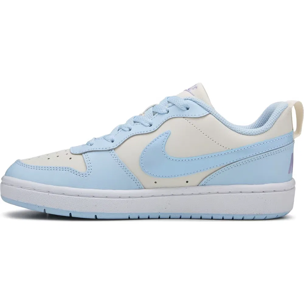 Детские низкие кроссовки Court Borough Recraft Nike, Blue/Irridescent — фото 3