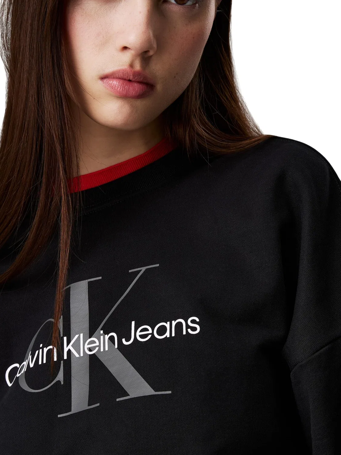 Женский свитшот с принтом Art Calvin Klein, Black (Black) — фото 3