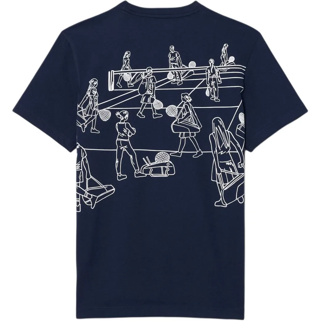 Мужская футболка с круглым вырезом LACOSTE, Navy Blue — фото 3