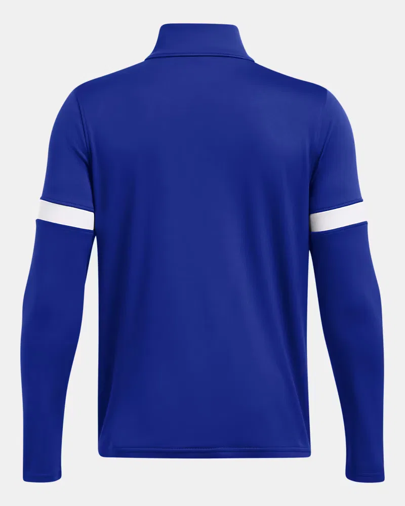Куртка на молнии для мальчиков теплая вязаная Warm Up Team UnderArmour, Royal/White — фото 2