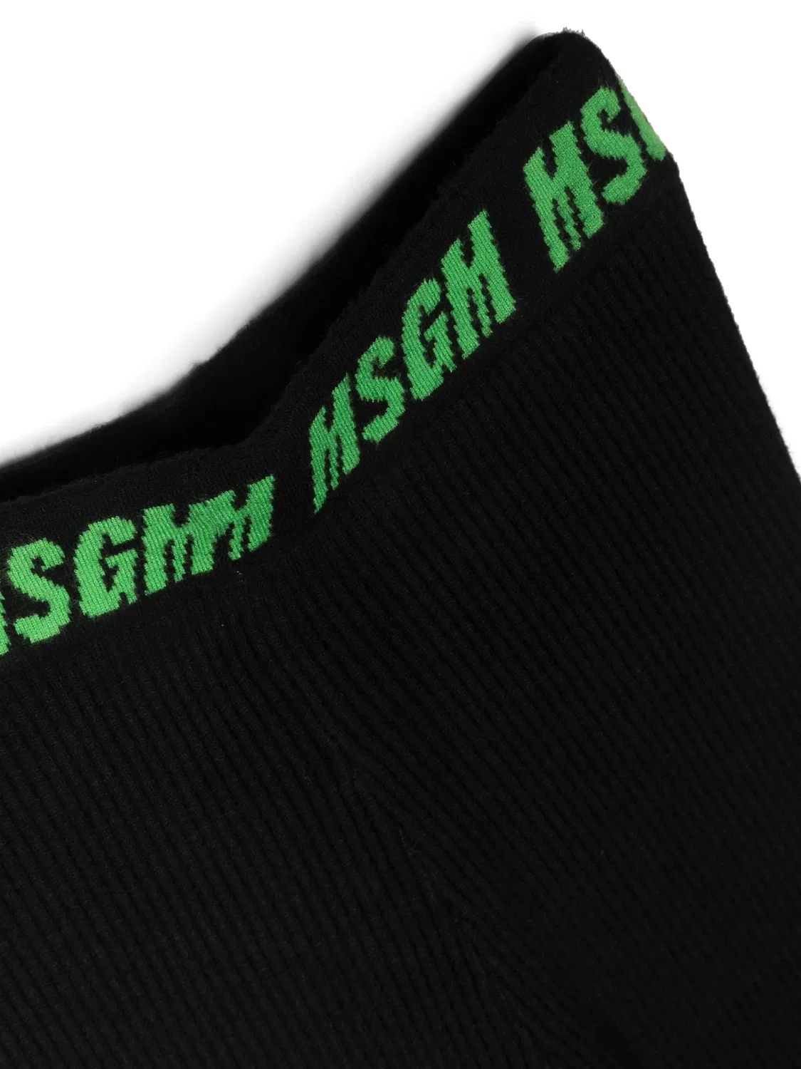 Ребристые брюки с логотипом MSGM, черный — фото 3