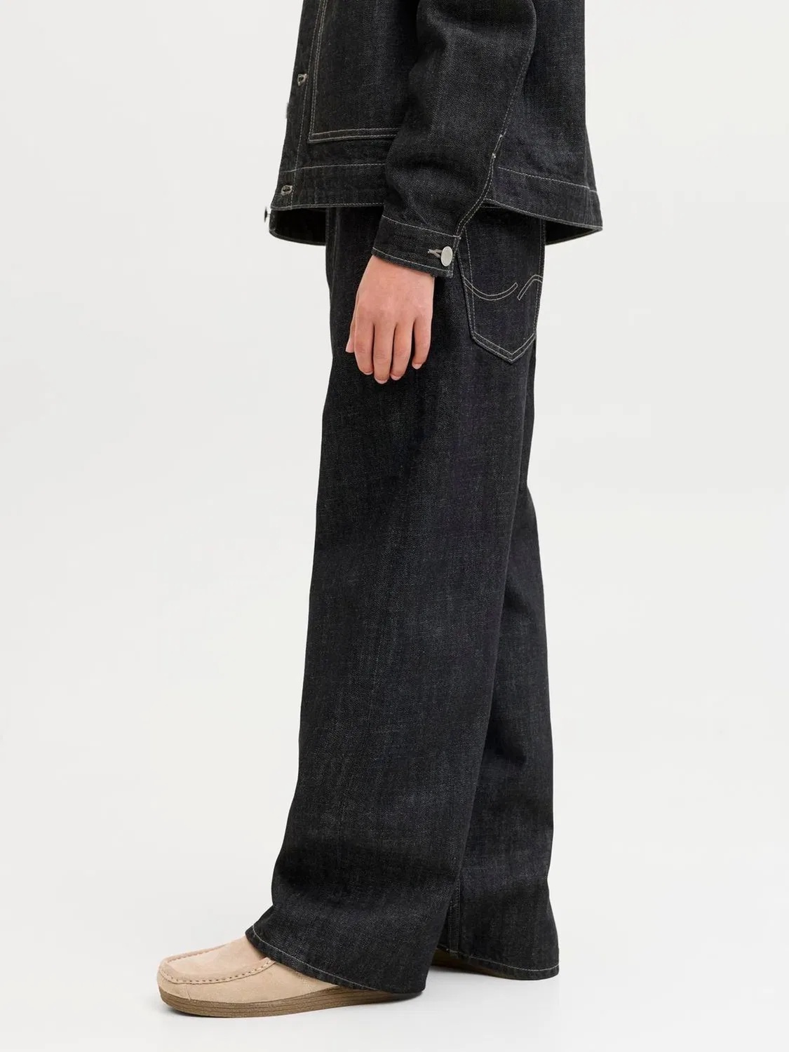 Джинсы свободного кроя Dave JACK & JONES JUNIOR, синие — фото 3