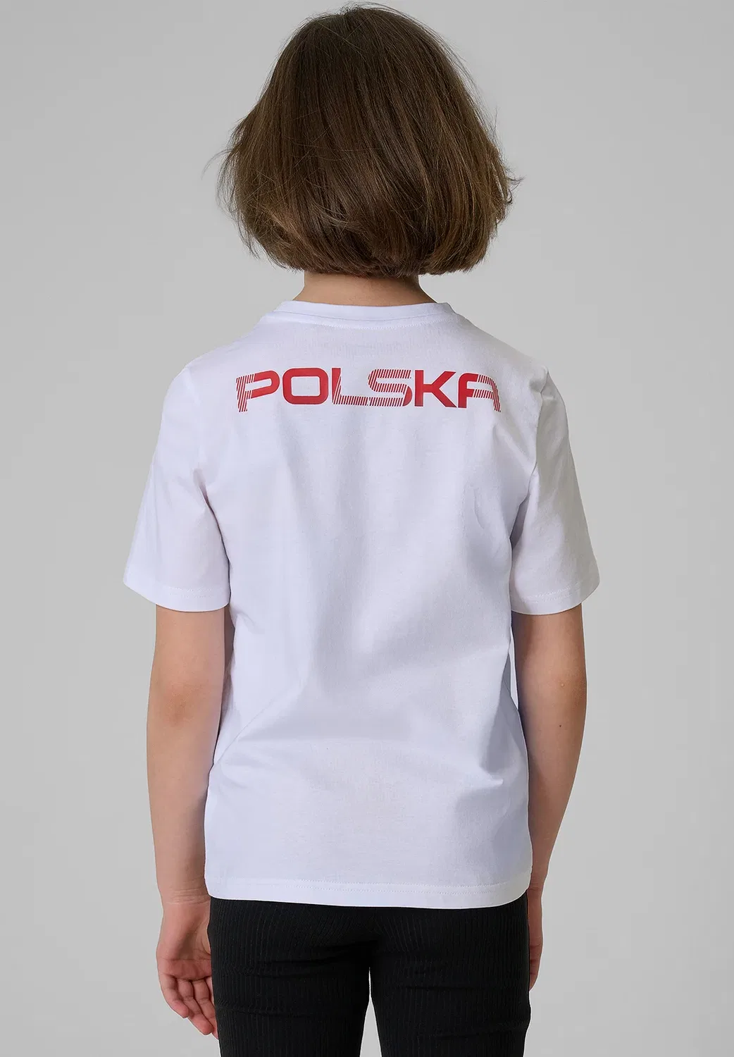 Koszulka kibica dziecięca - biała 122 (6-7 лат) унисекс - спортивная футболка 4F, White-Red — фото 3