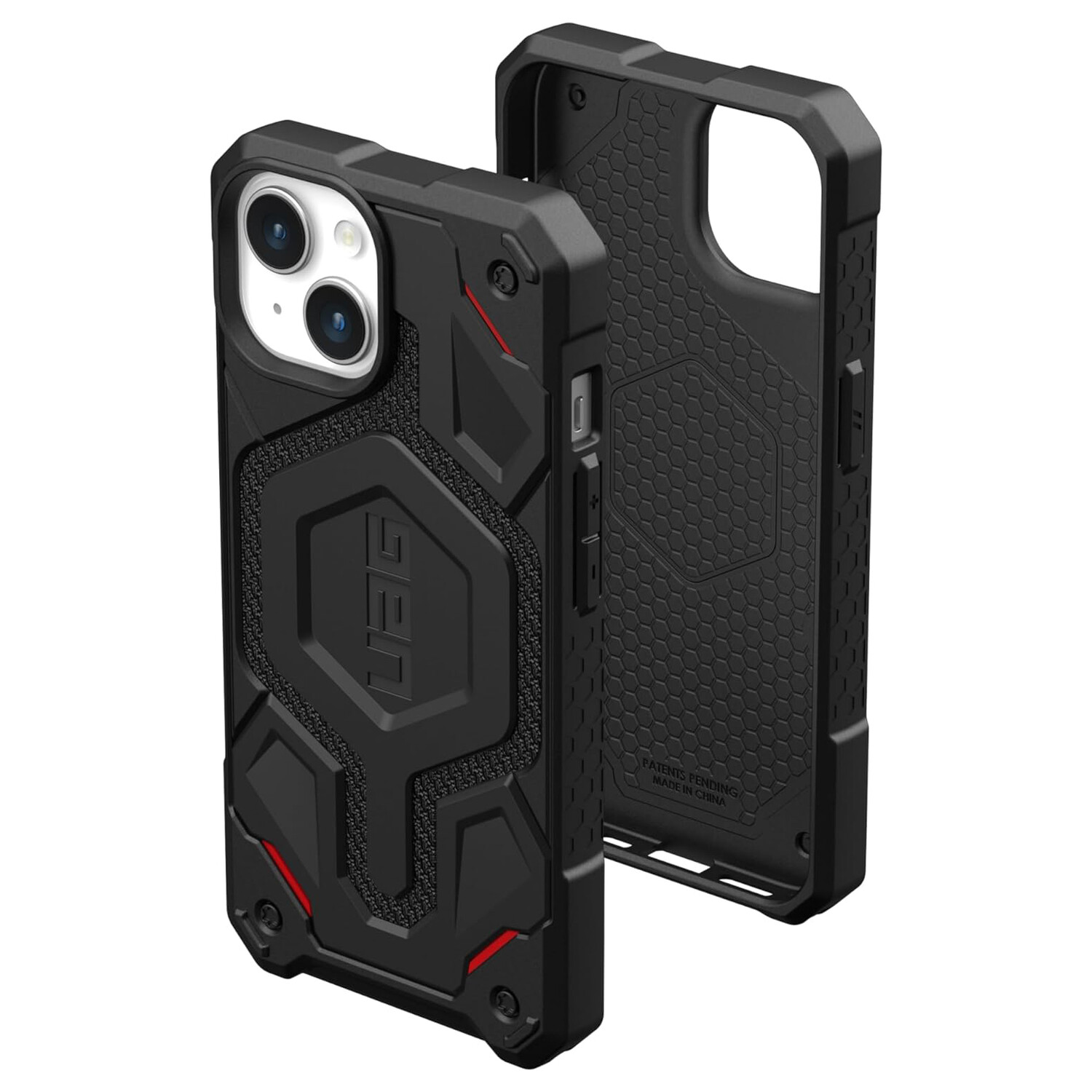 

Чехол UAG Monarch Pro для iPhone 15 Plus, Kevlar Black, Черный, Чехол UAG Monarch Pro для iPhone 15 Plus, Kevlar Black