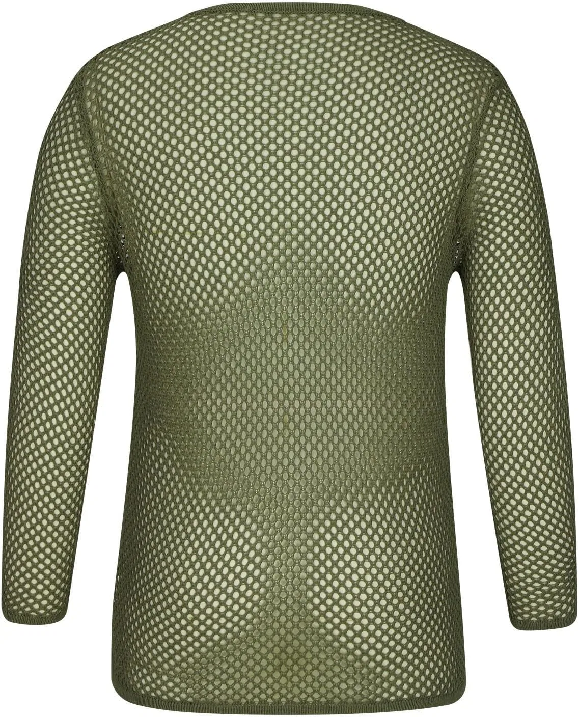 Мужская сетчатая футболка с длинным рукавом Army Green — фото 3