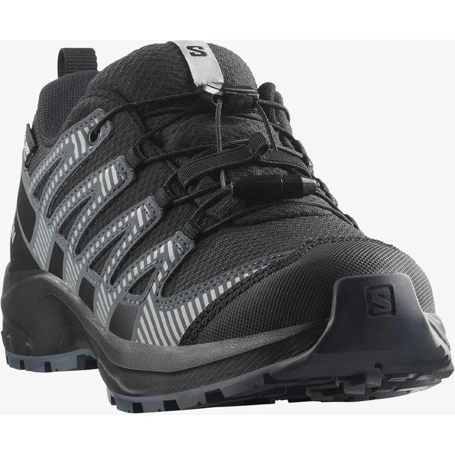 Детские кроссовки для активного отдыха Salomon XA Pro V8 Waterproof, Черный — фото 4