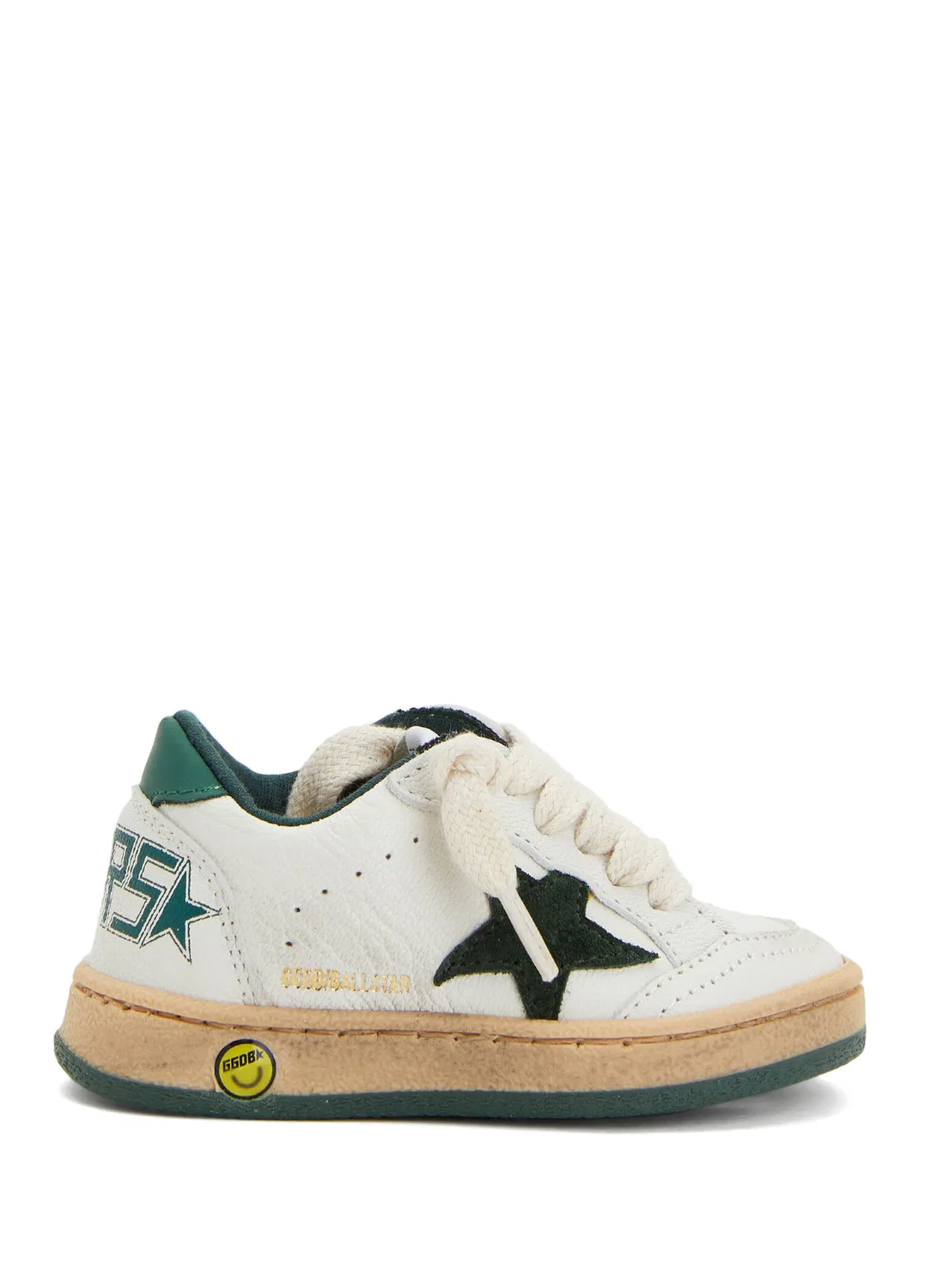 Кроссовки детские Golden Goose Ballstar, White-Green