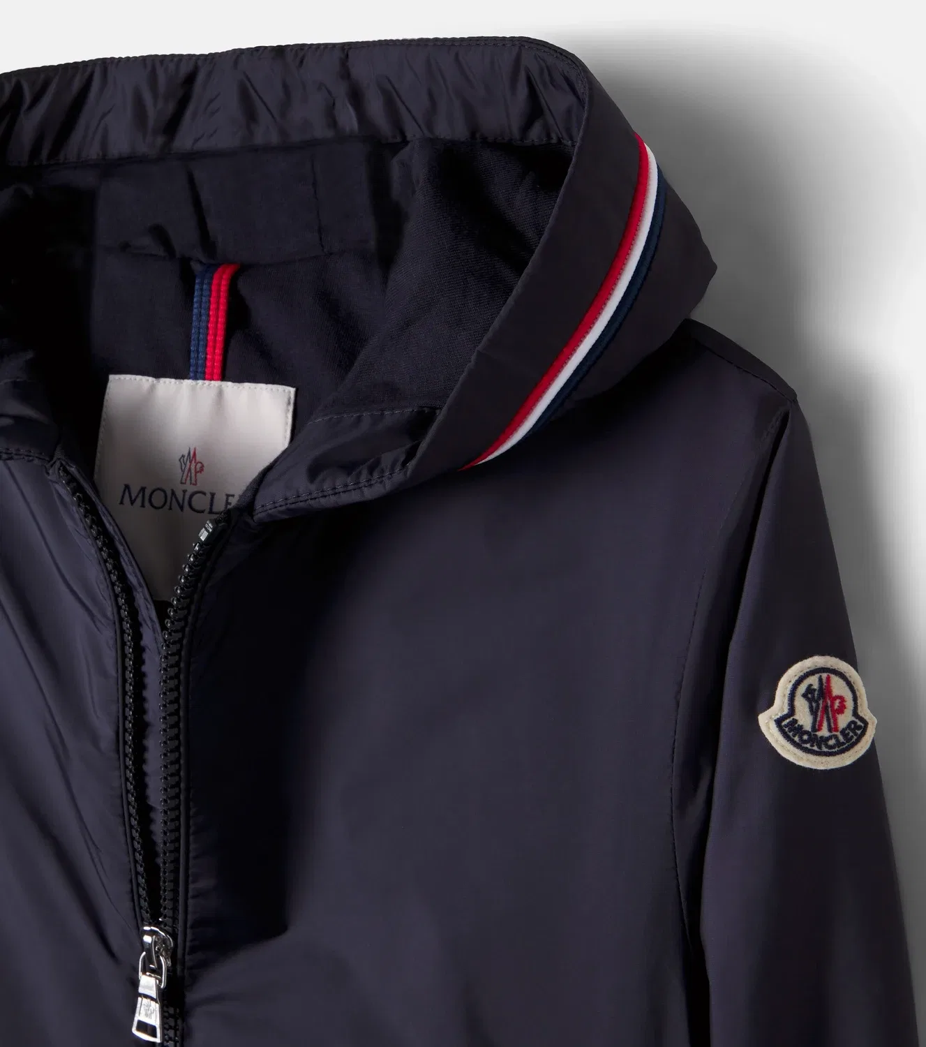 Легкая куртка с капюшоном Granduc Moncler Enfant, синий — фото 3