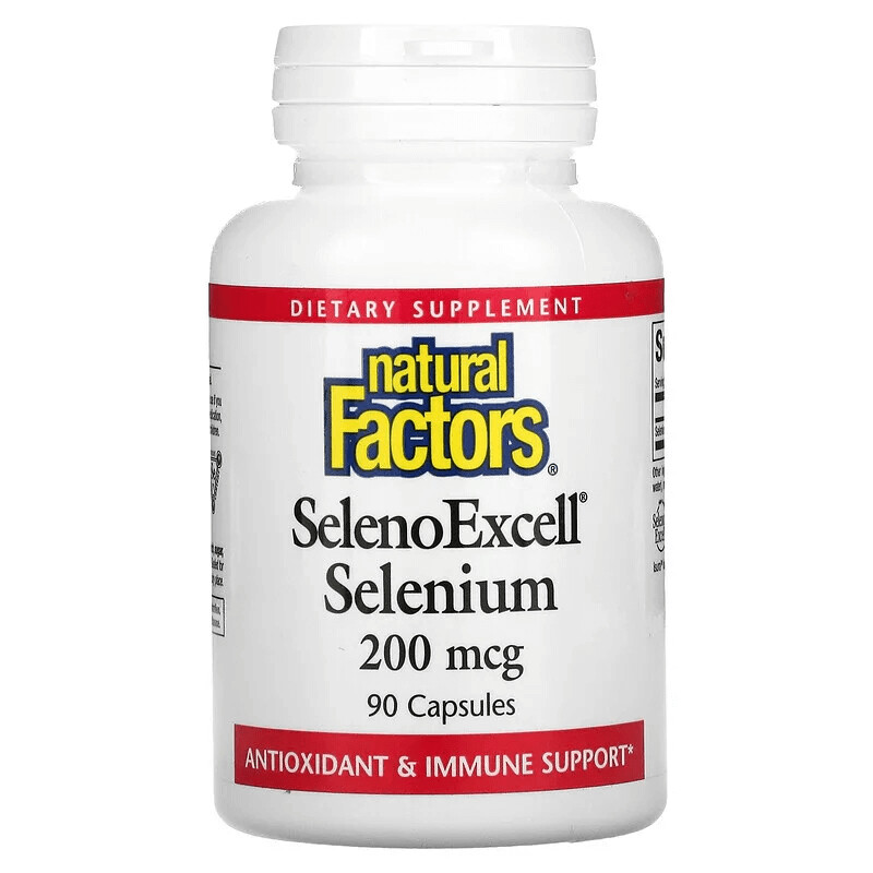 

Селен, 200 мкг, 90 капсул, Natural Factors, SelenoExcell