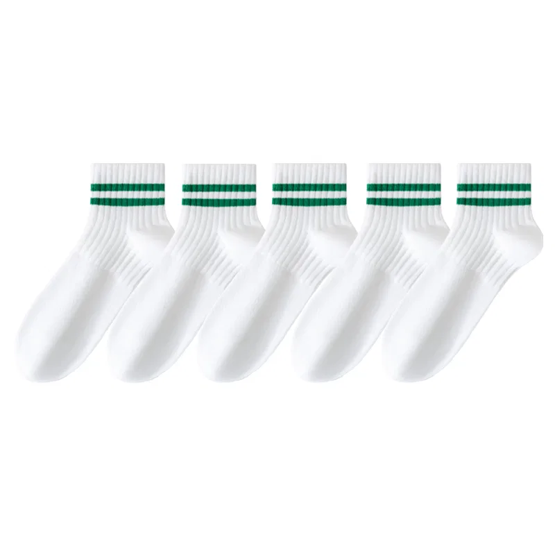 Детские носки с принтом MADALLO, White Base Green 5